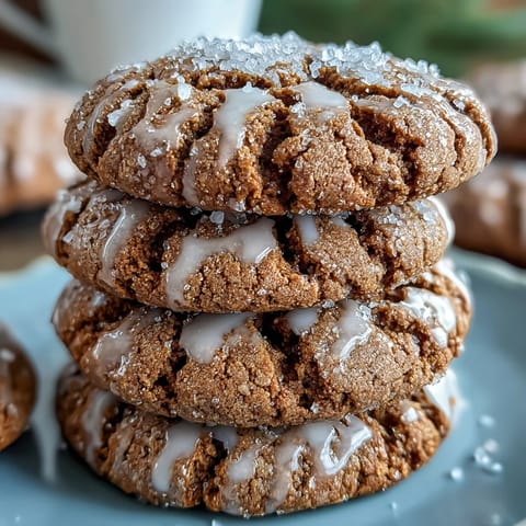 GingerBrave Cookie Run Kingdom gingerbread bites on a festive plate, decorated with royal icing and candy buttons for a playful, holiday-ready treat.