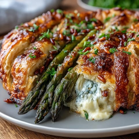 Spring Asparagus Tart Puff