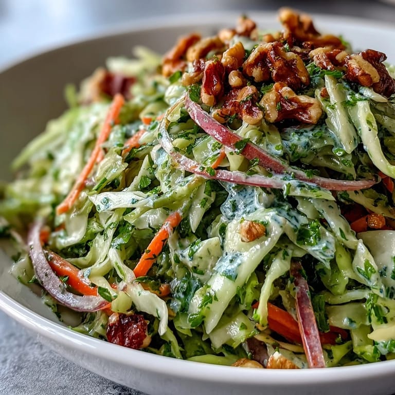 Hearty Cooked and Loved Cabbage Salad with tender cabbage and fresh herbs.