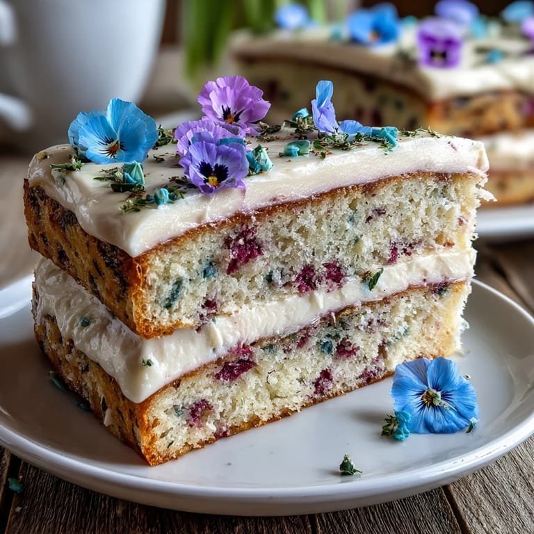 Elegant pastel floral buttercream cake with edible flower petals, creating a festive and colorful birthday dessert for any spring occasion.