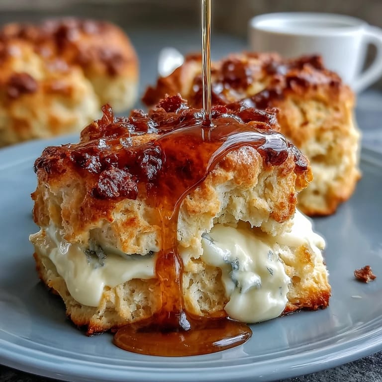 Delicate, honey-sweetened scones studded with edible dandelion blossoms, baked until golden and perfect for pairing with rich clotted cream at brunch.