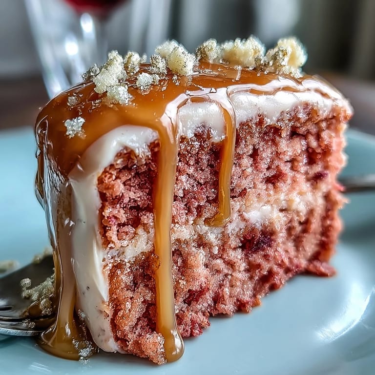Decadent Bridal Shower Rosé Velvet Cake ready to serve at a celebration.
